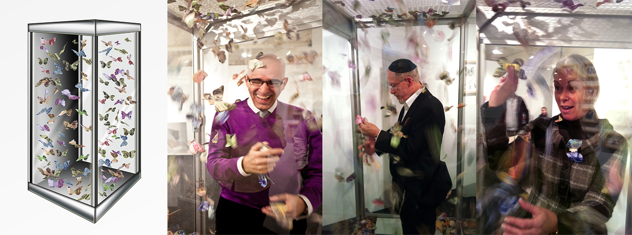 Interactive installation Cash Cube.